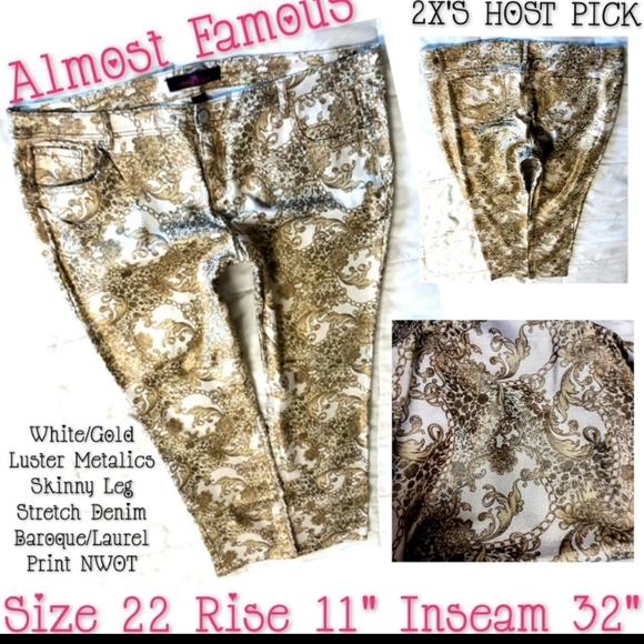 Almost Famous Denim - Almost Famous Jeans Size 22 Skinny Leg Fit NWOT